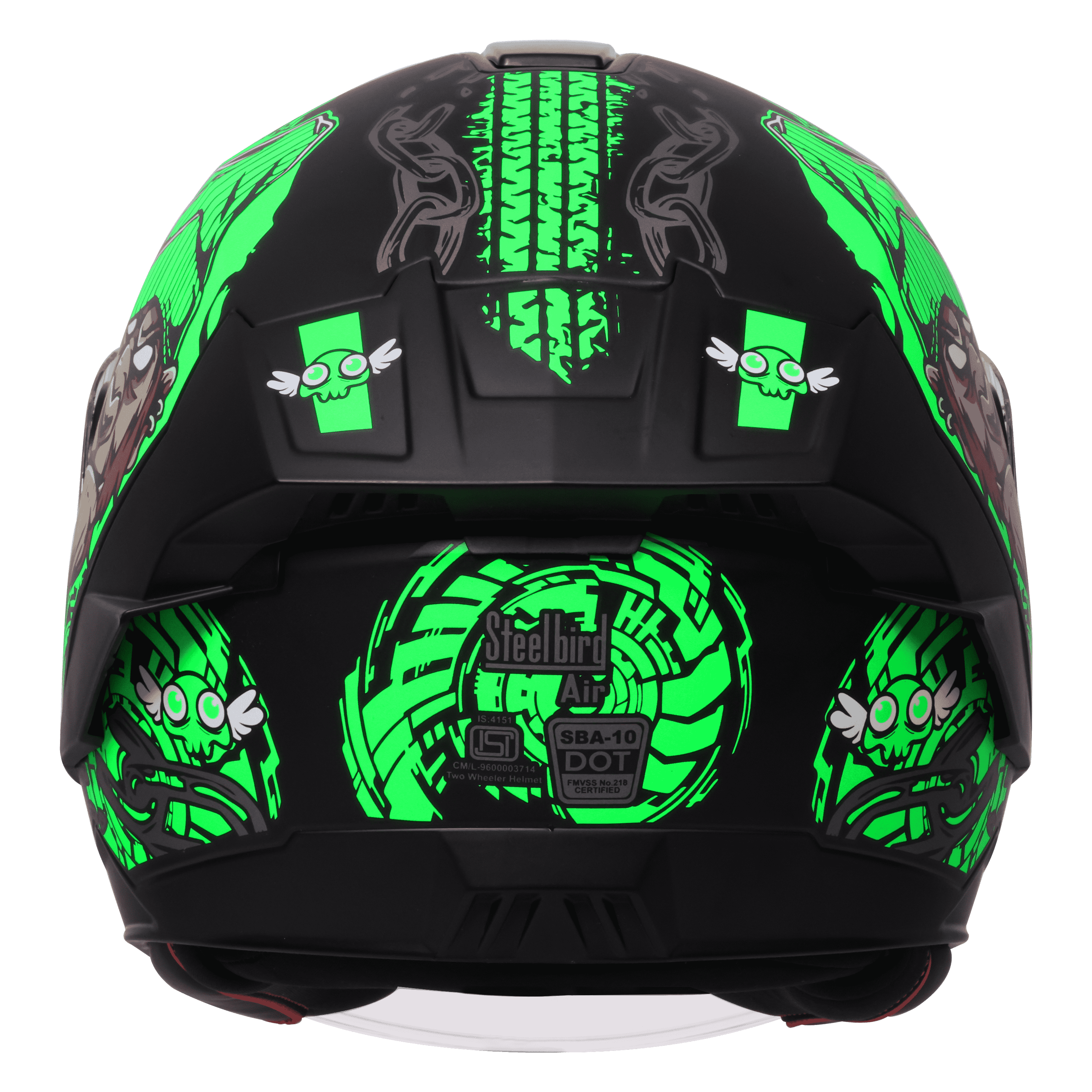 SBA-10 ISS MAD APE GLOSSY BLACK WITH GREEN